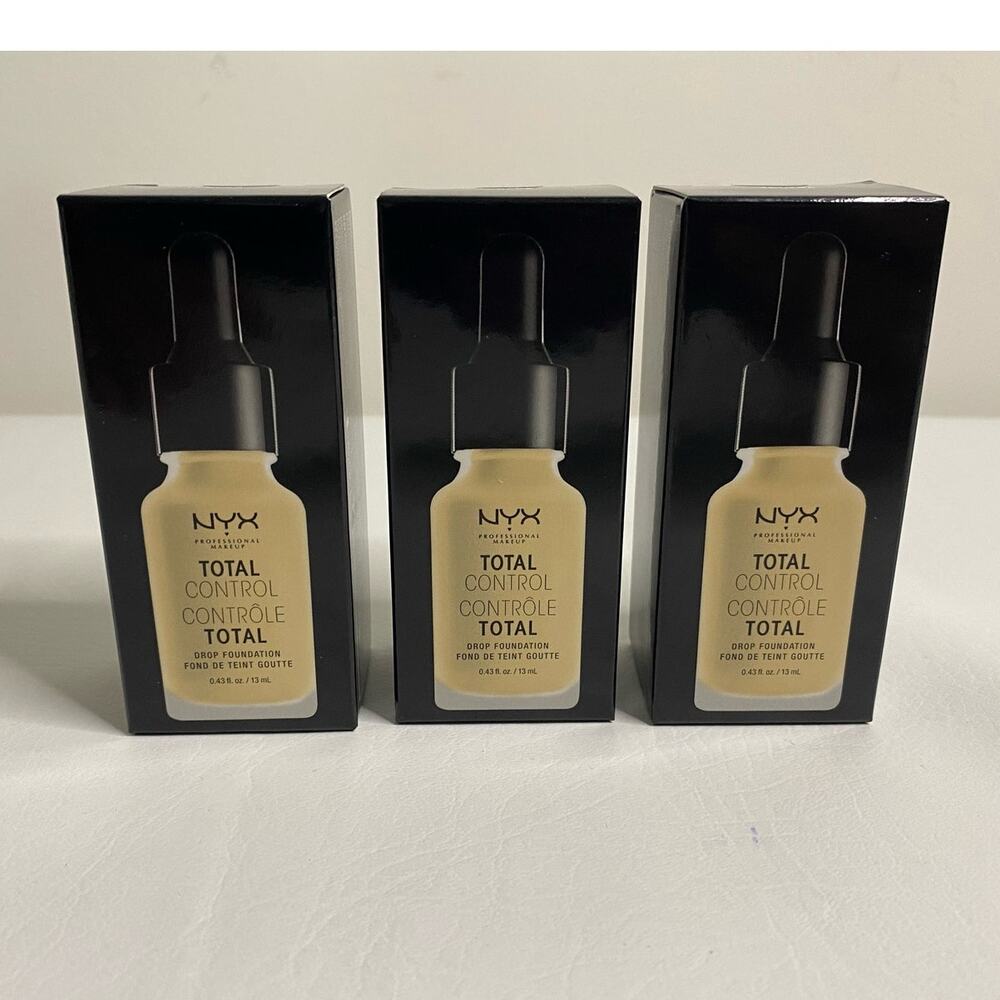 NEW NYX TCDF06 Total Control Drop Foundation 3 Package